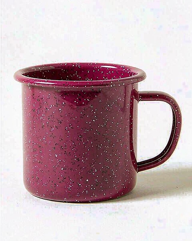 Speckle Spatter Half-Pint Mug in Raspberry
